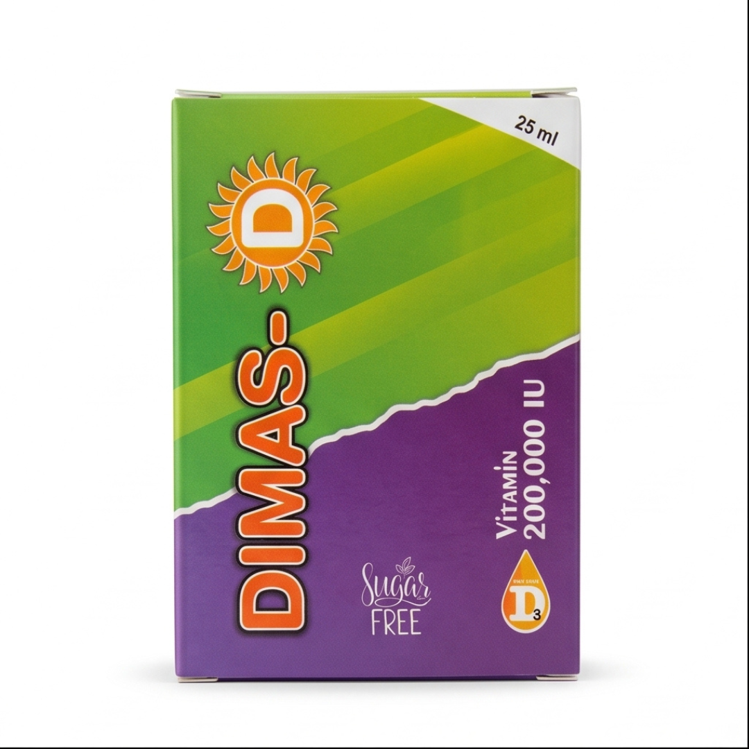 Dimas Vitamin D3 200,000 IU – Sugar Free | 25 ml