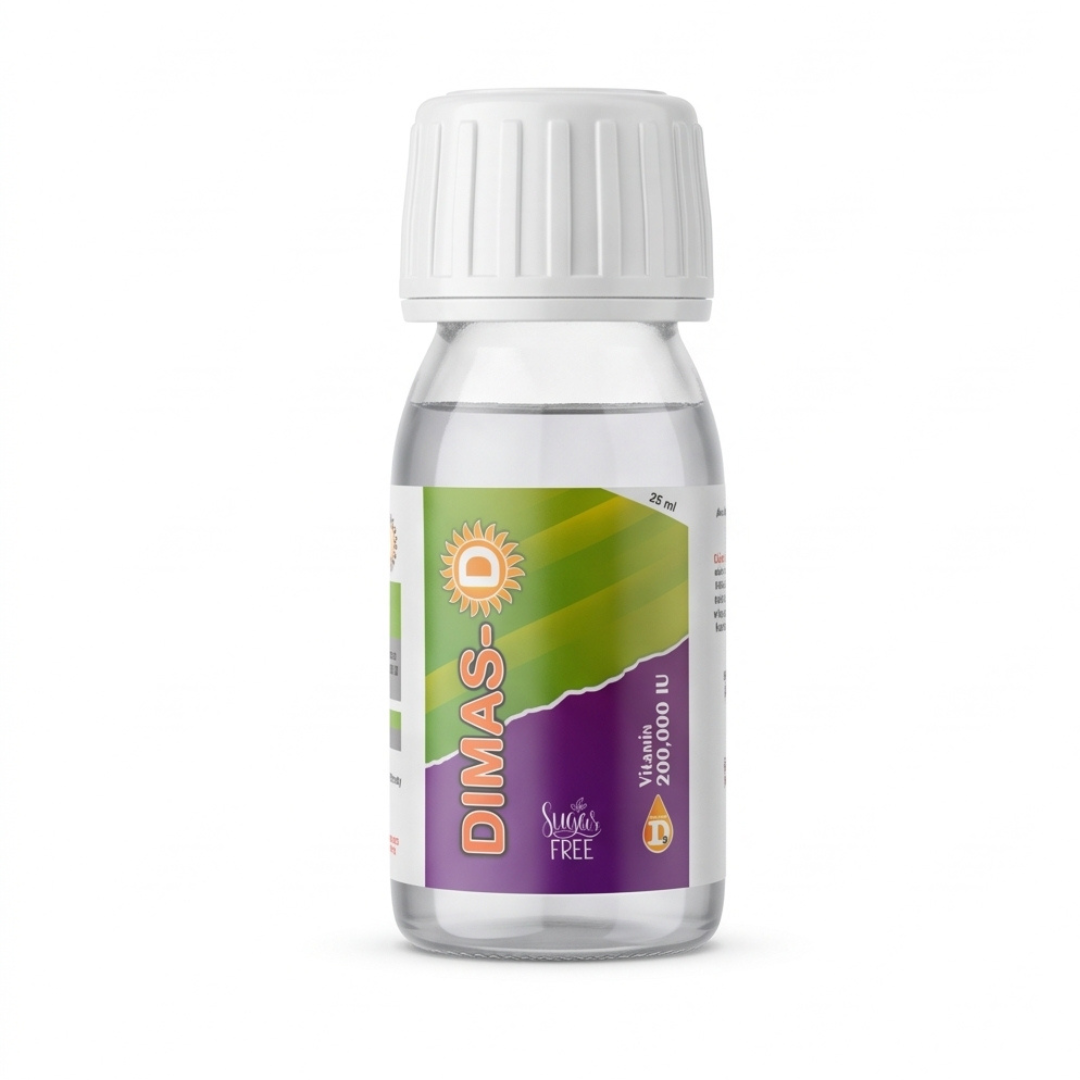 Dimas Vitamin D3 200,000 IU – Sugar Free | 25 ml